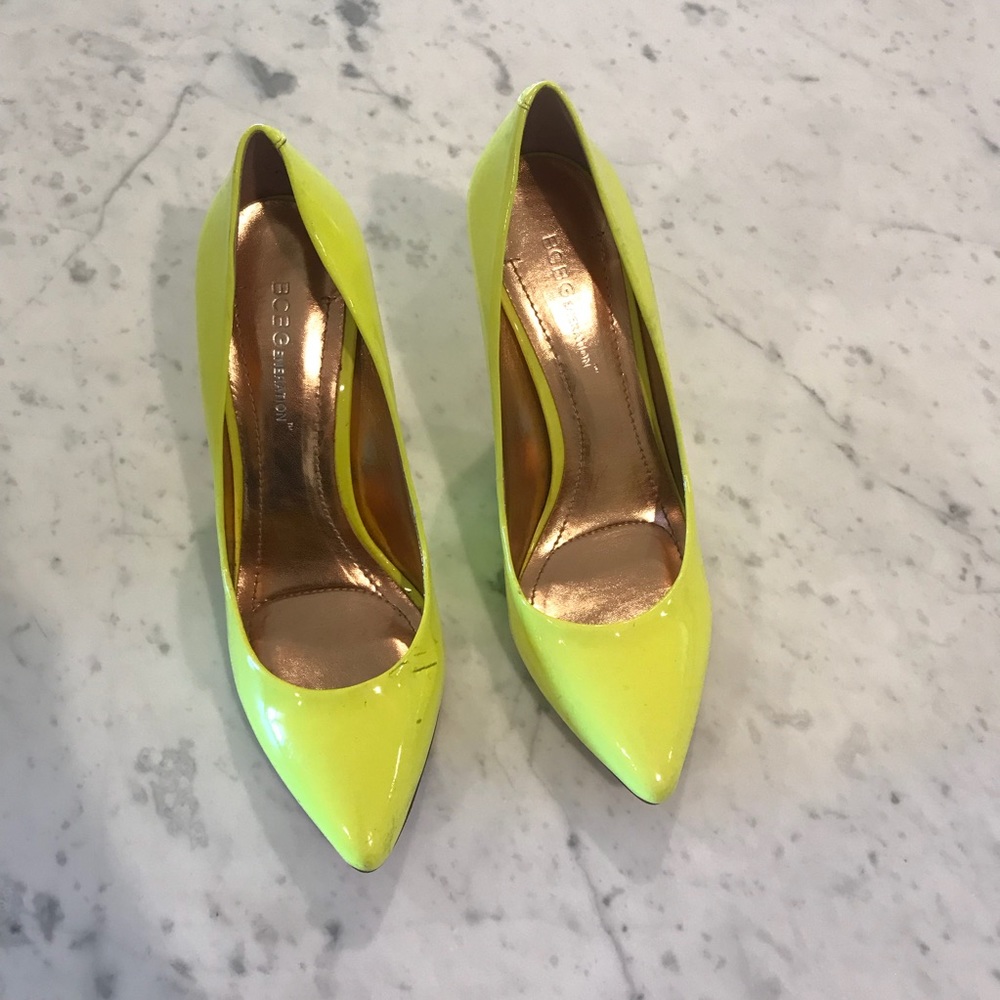BCBQ Size 8 Patent Neon Pumps